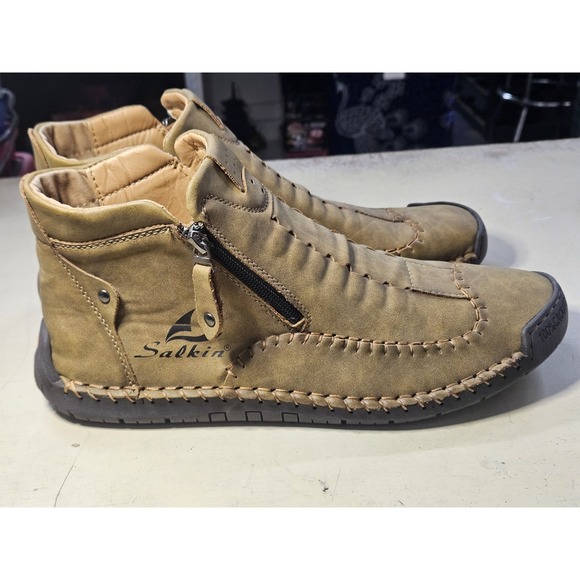 Men\'s Salkin Ankle Auburn Boots EU Sz 47 US Sz 13 Model 2109 main image 8